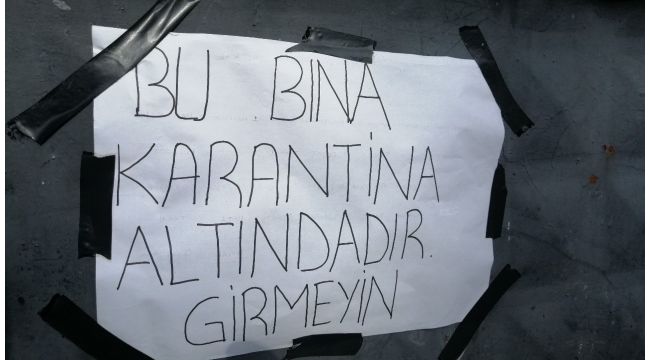 Kocaeli'de bir bina karantinaya alındı!