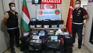 Kocaeli’de ele geçirilen 540 kilo kokain görüntülendi