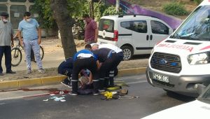 Kontrolden çıkan motosikletten düşen kasksız sürücü hayatını kaybetti