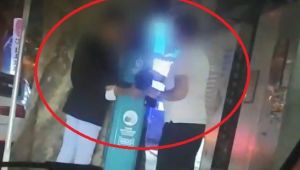 Sokaklara yerleştirilen dezenfektanları böyle boşalttılar