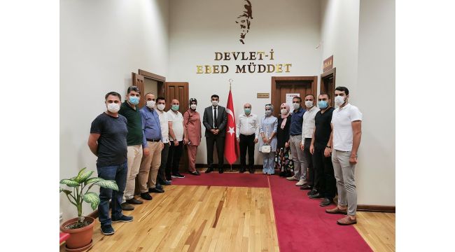 Ufuk Acay ve ekibinden Kaymakam Kara'ya ziyaret