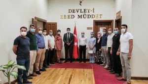 Ufuk Acay ve ekibinden Kaymakam Kara'ya ziyaret