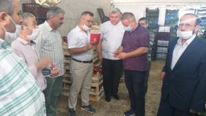 Yeniden Refah Gebze, hal esnafını gezdi