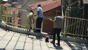 Yenilenen Tavşantepe Caddesi şık korkuluklarla artık daha güvenli