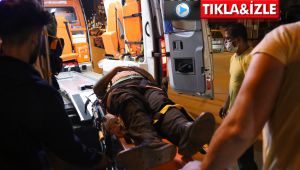 Yolun karşısına geçmek isterken canından oluyordu