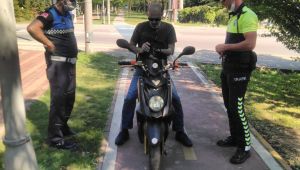 Yürüyüş yollarını kullanan motosikletlilere sıkı denetim