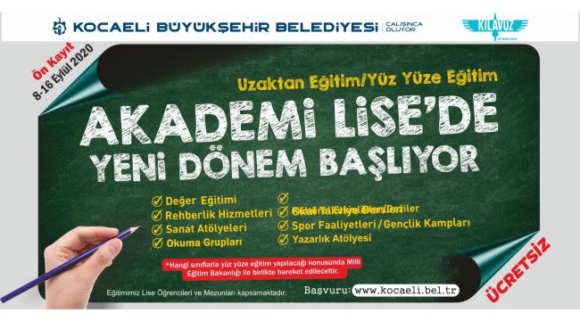 Akademi Lise’de yeni dönem kayıtları başladı