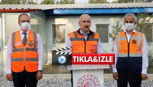 Bakan Karaismailoğlu, Kuzey Marmara Otoyolu'nda incelemelerde bulundu