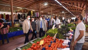 Başkan Özlü ve Kaymakam Gültekin'den korona virüse karşı yoğun mesai