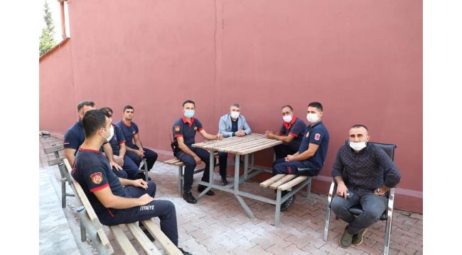 Başkan Şayir’den itfaiye personeline ziyaret