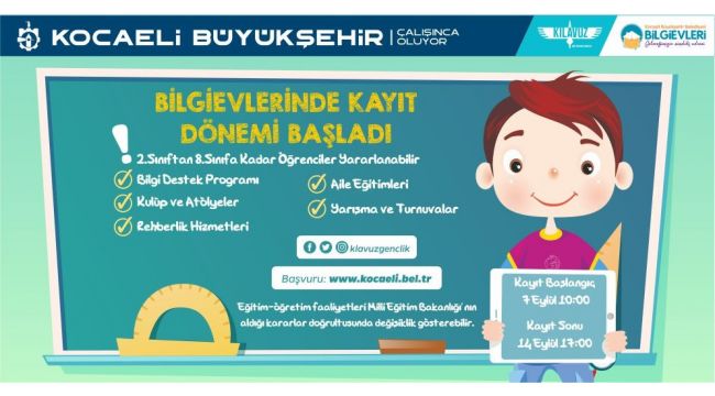 Bilgievleri’nde yeni dönem başlıyor
