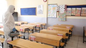 Darıca'da okullar dezenfekte ediliyor