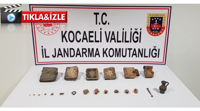 Dilovası'nda 3 milyon TL'lik tarihi eser kaçakçılığı