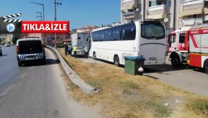 Direksiyon başında kalp krizi geçiren sürücü yaralandı