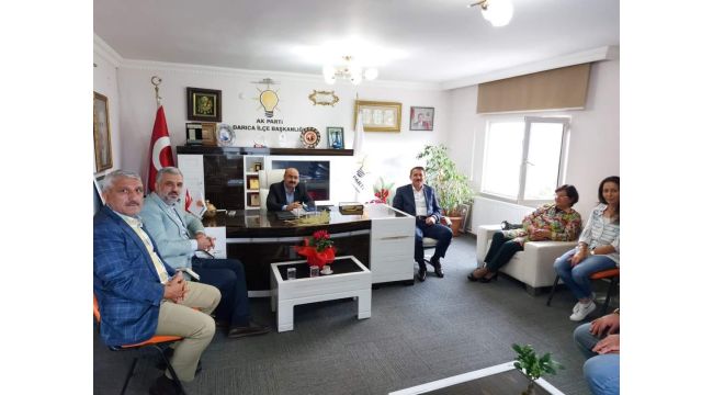 Eski başkanlardan Acay'a tebrik ziyareti