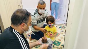 Filyasyon ekibinden minik Rabia'ya sürpriz