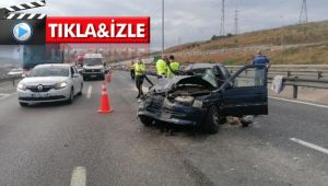 Gebze TEM'de feci kaza: 1 ölü 4 yaralı