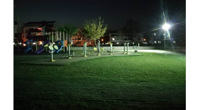 Kartepe Hacı İbrahim Parkı ışıl ışıl