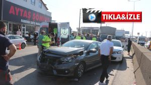 Kocaeli 11 araç birbirine girdi: 3 yaralı
