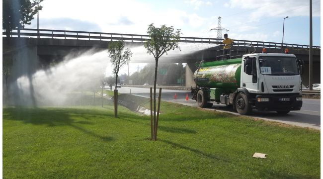Kocaeli’de ağaçlar susuz kalmıyor