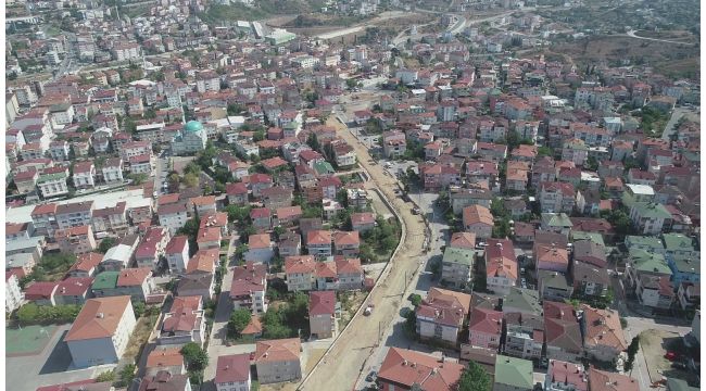 Darıca'da yol yapım çalışmaları sürüyor