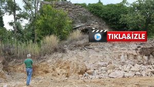 Tarihi surların yanı başında inşaat kazısı ekipleri harekete geçirdi