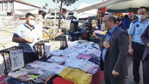 Başkan Acay pazarcı esnafını ziyaret etti