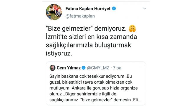 Başkan Hürriyet, Cem Yılmaz’ı İzmit’e davet etti