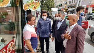 CHP'li Tarhan ve Orhan, Gebze'de esnafı gezdi