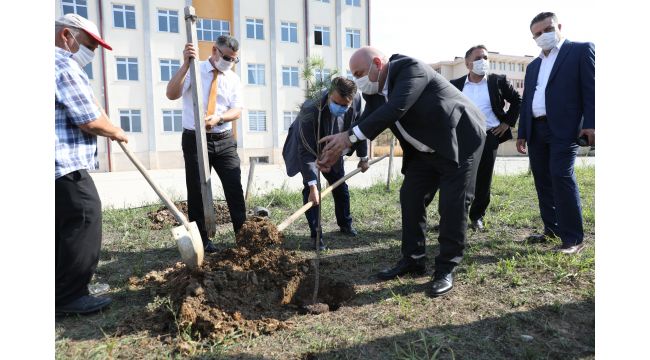 Darıca’da okul bahçelerine fidan dikiliyor