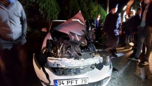 Gebze'de tırla çarpışan otomobilin sürücüsü yaralandı