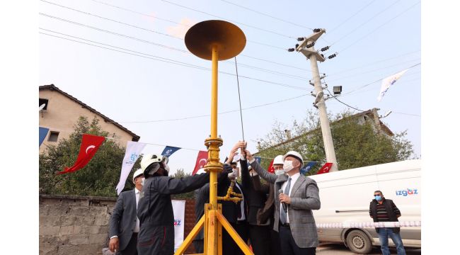 Gölcük Hamidiye Köyü’nde doğalgaz sevinci