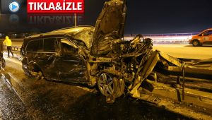 Ünlü CEO hurdaya dönen lüks cipinden yaralı kurtuldu