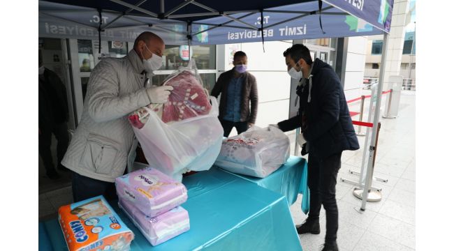 İzmit halkı İzmirli kardeşleri için seferber oldu