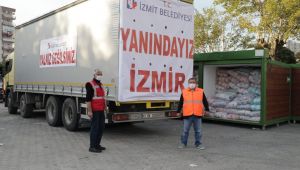 İzmit halkının yardımları İzmir’e ulaştı