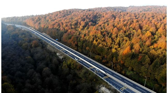 Kocaeli'nin Anadolu’ya açılan kapısı Bolu Dağı’nda sonbahar güzelliği