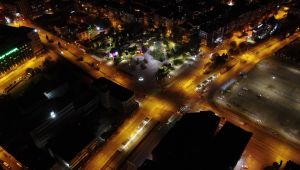 Kocaeli yasak gecesi havadan görüntülendi