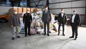 Kocaman, İzmir yardımlarını AFAD’a teslim etti