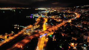 Sessizliğe bürünen Kocaeli havadan görüntülendi