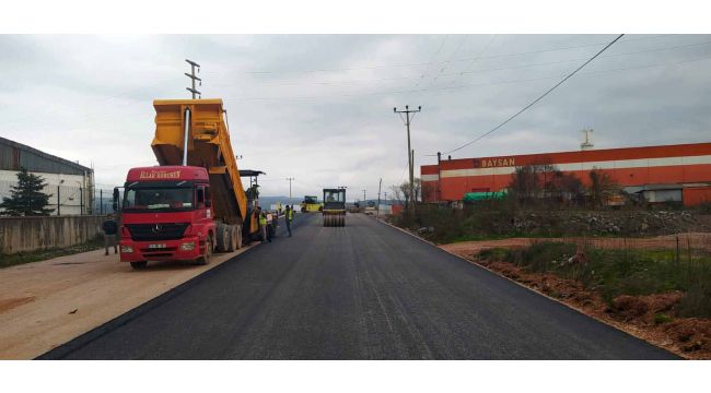 Ağır tonajlı araçların geçtiği yol artık daha güvenli