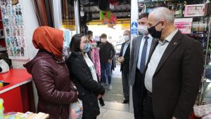 Başkan Büyükgöz'den esnaflara ziyaret etti