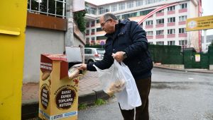 Bayat ekmekler çöpe değil, sokak hayvanlarına gidiyor