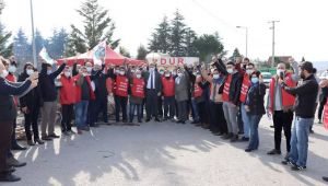 CHP Kocaeli’den Çayırova’da ki işçilere destek