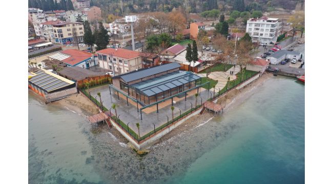 Darıca sahilinin incisi restoranda imalatlar tamamlandı