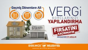 Derince Belediyesi’nden yapılandırma çağrısı