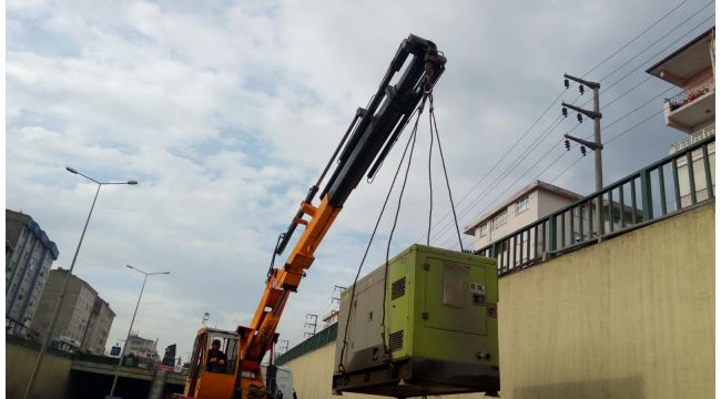Derince Tünelinin jeneratörü değiştirildi