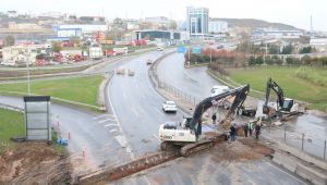 Dilovası D-100’de altyapı imalatı
