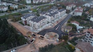 Dönel kavşakla trafik düzene girdi