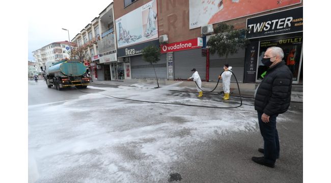 Ekipler sahada Başkan Büyükgöz denetimde