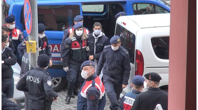 Evdeki partide işlenen kıskançlık cinayeti şüphelileri adliyeye sevk edildi
